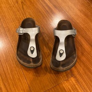Birkenstock, silver, size 37
